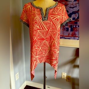 THML Anthropologie geometric top - EUC
